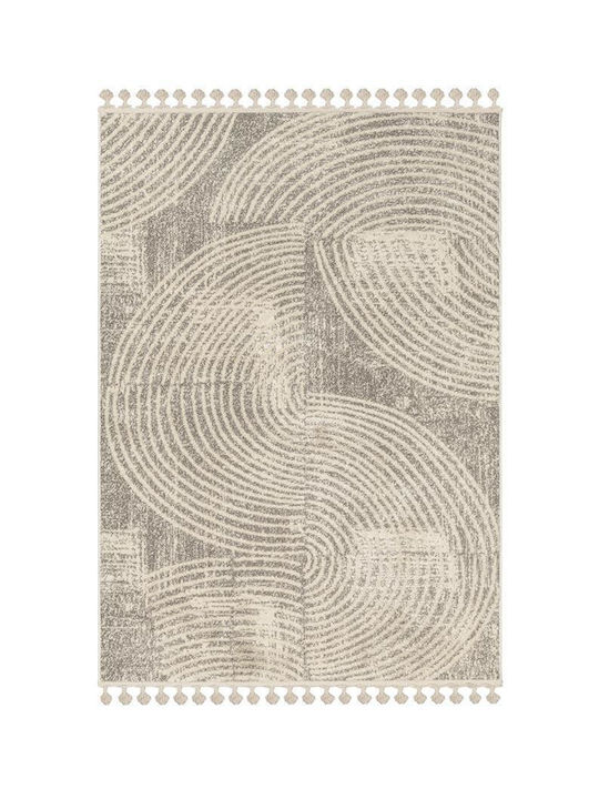 Newplan Gala 12092b Rug Rectangular with Fringes Gray