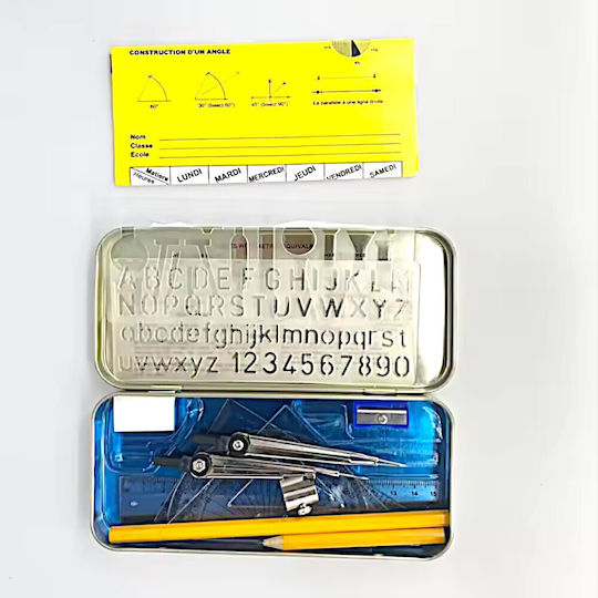 13-Piece Metal Pencil Case Set 6sxo638
