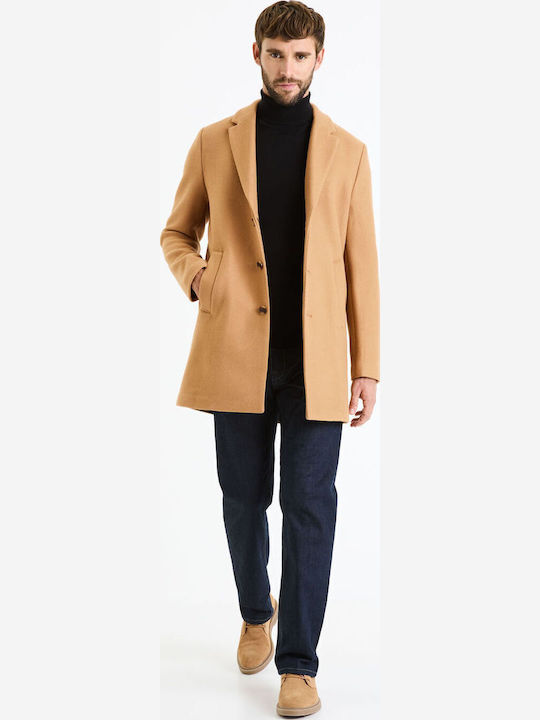 Fubiais Men's Coat Camel