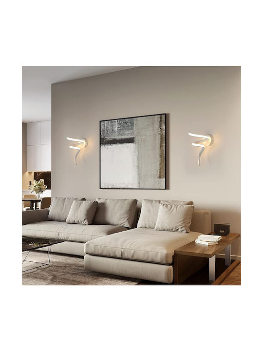 Powertech Lamp Wall with Integrated LED and Natural White Light 29x19x16cm