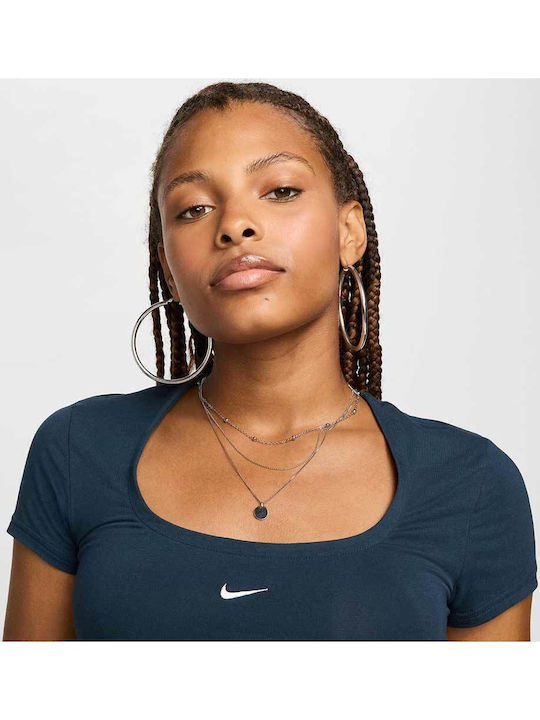 Winterlich Damen Baumwolle Bluse Drapiert Kurzärmelig Blau