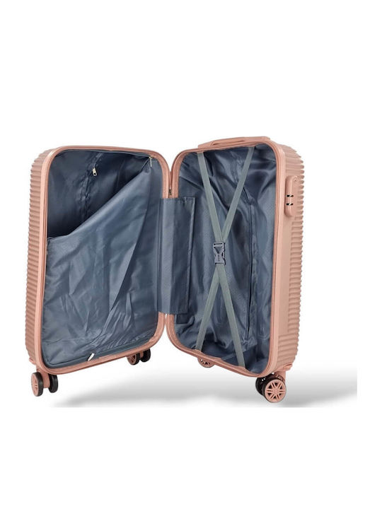 Σκληρή Βαλίτσα Καμπίνας 55x35x20 Flynow Fl0409c 37lt Ροζ Χρυσό Σκληρή Βαλίτσα Καμπίνας 55x35x20 Flynow Fl0409c 37lt Ροζ Χρυσό