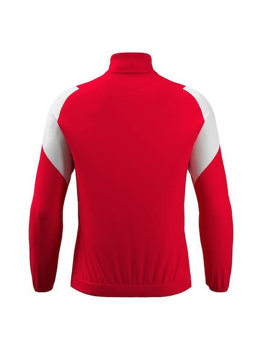 Jachetă pentru Bărbați cu Fermoar Red/White
