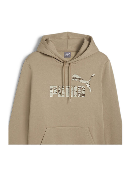 Puma M Ess+ Herren Sweatshirt mit Kapuze Camo