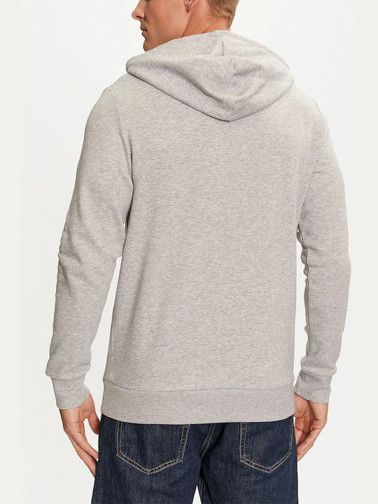 Jack & Jones Men's Sweatshirt with Hood and Pockets grey