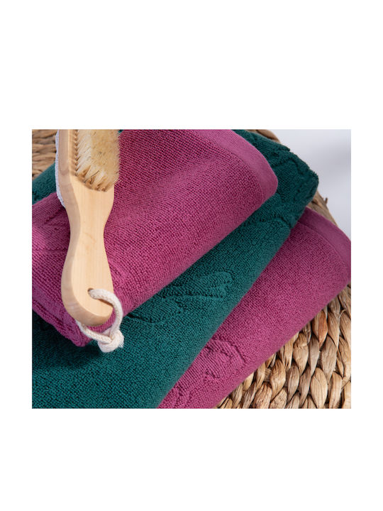 Nef-Nef Homeware Facecloth Premium Birds 50x90cm Green Weight 550gr/m²