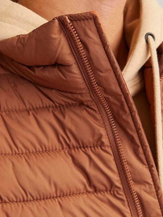 Ärmelloser Jacke Mocha Bisque Taupe