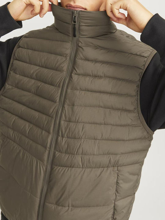 Jack & Jones Ärmellos Herren Jacke Lässig Haki