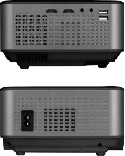 Kruger & Matz KM0371-FHD Proiector LCD Full HD LED cu Wi-Fi și Difuzoare Incorporate Gri