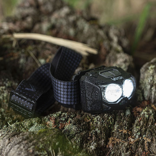 Vayox Rechargeable Headlamp LED IP65 with Maximum Brightness 500lm Black