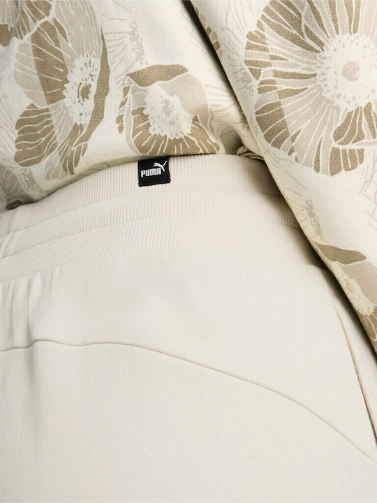 Jogginghose mit Gummizug Beige