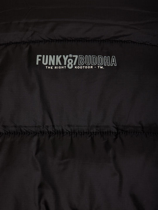 Women's Short Puffer Jacket for Winter with Hood Black