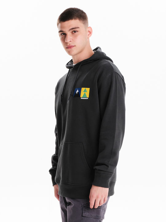 Emerson Herren Sweatshirt mit Kapuze und Taschen Grün