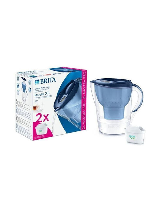 Brita Marella XL Jug Blue with Filter 3500ml 2pcs