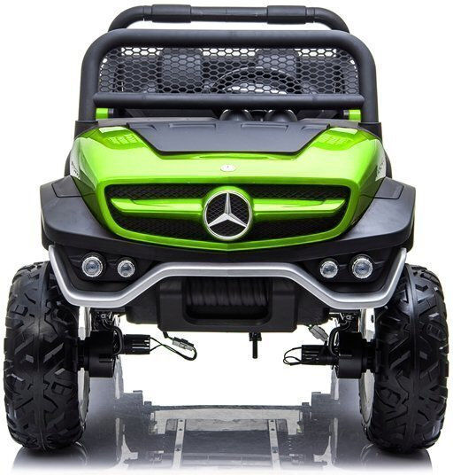 Детска Електрическа Кола Две места с Дистанционно управление Unimog Зелен