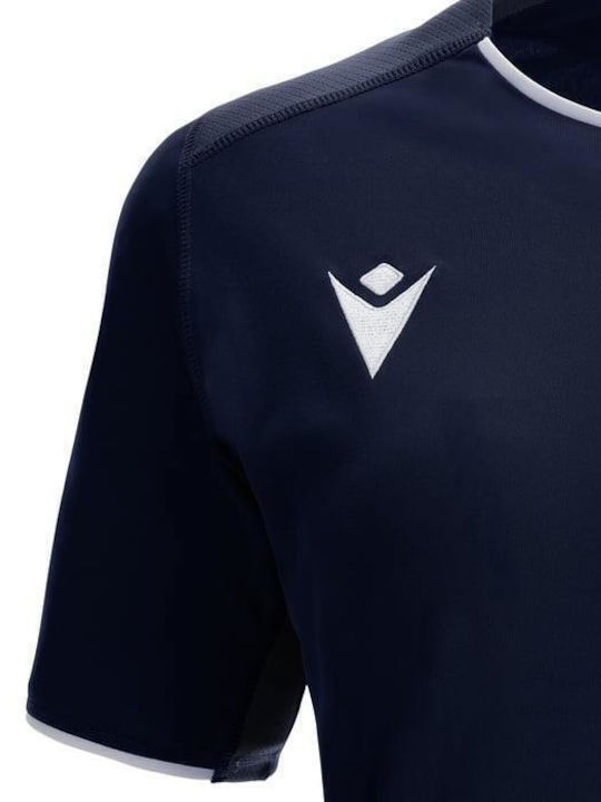 Дамска Спортна Блуза Къс ръкав Blue Navy/White