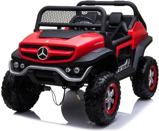 Mercedes Unimog Două Locuri Cu Telecomandă Roșu Pentru 3+ Ani