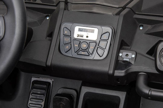 Copil Electric Masina Două locuri cu Telecomanda A033 24 Volt Alb