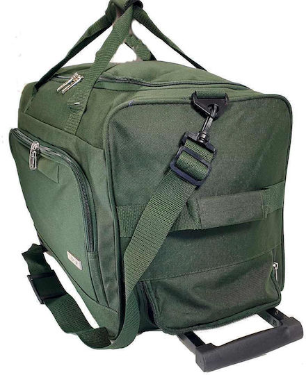 RCM Sack Voyage Back 49lt Green with Wheels Fabric L53xW28xH33cm