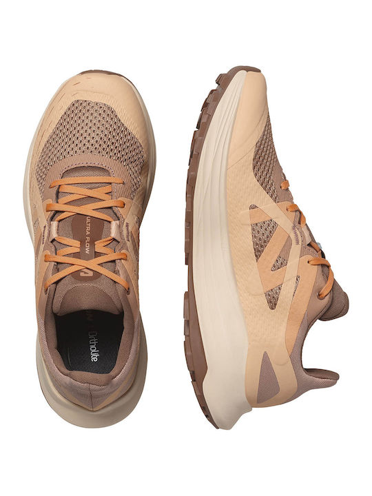 Salomon Ultra Flow Γυναικεία Αθλητικά Παπούτσια Running Cork / Peach Fuzz