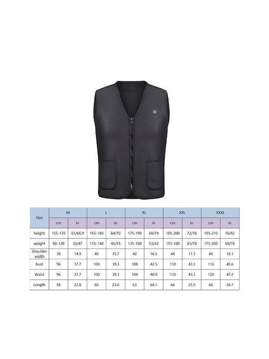 Z5 Waterproof Heated Men's Safety Vest Black