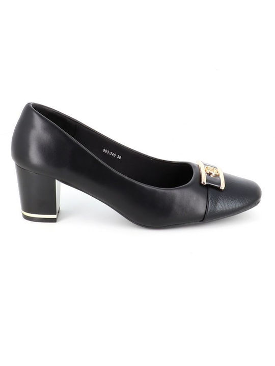 B-Soft Anatomic Black Heels