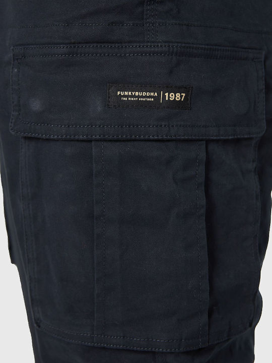 Trousers Cargo in Regular Fit Navy Blue