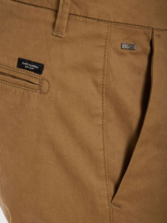 Trousers Chino Elastic in Regular Fit Beige