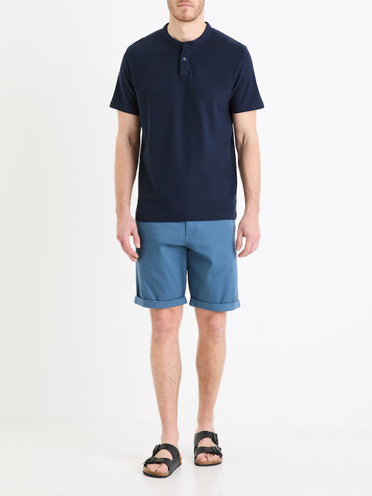 Celio Bochinobm Ανδρική Βερμούδα Chino Blue