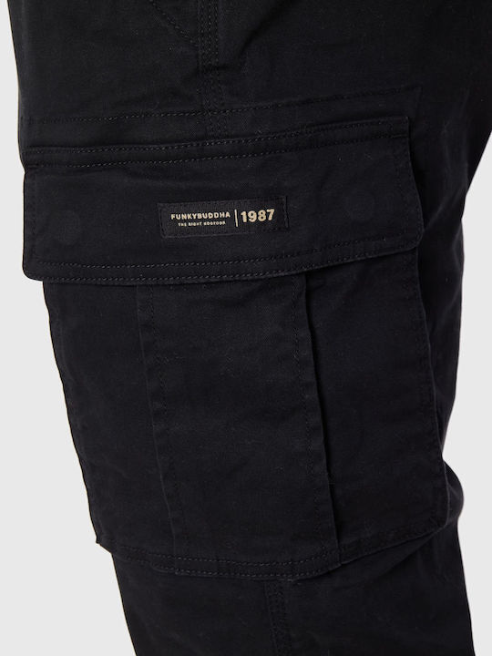 Trousers Cargo in Regular Fit Black