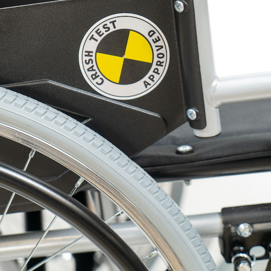 Mobiak Gemini Wheelchair 24" Folding Simple Type 46cm Silver