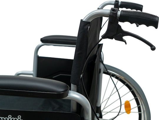 Mobiak Gemini Wheelchair 24" Folding Simple Type 46cm Silver