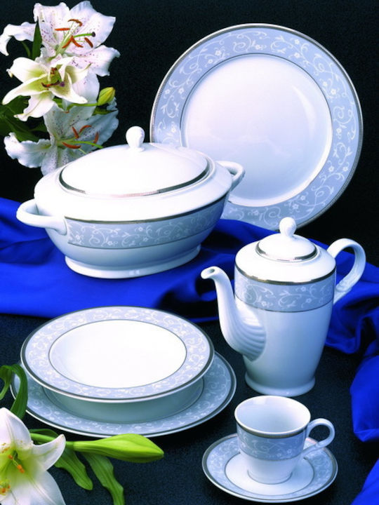 Emfasi Gray Porcelain Dinnerware Set 40pcs