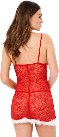 Kotek Sexy Babydoll mit Spitze Rotes Set