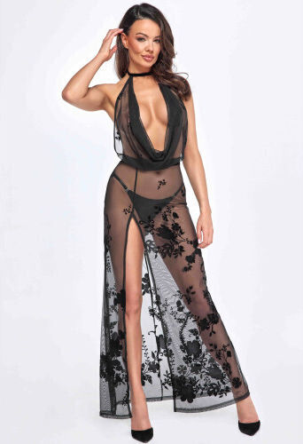 Noir Handmade Rochie Sexy Negru
