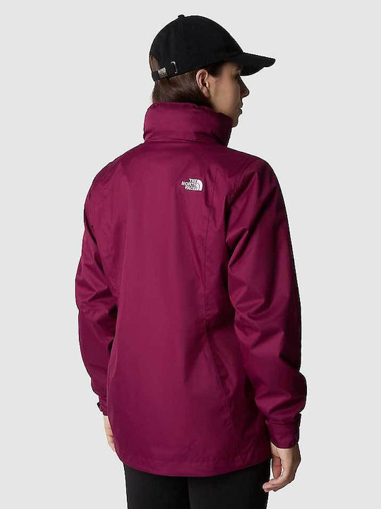 The North Face Evolve Ii Triclimate Women's Short Lifestyle Jacket for Winter Red