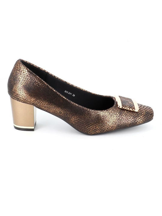 B-Soft Anatomic Gold Heels