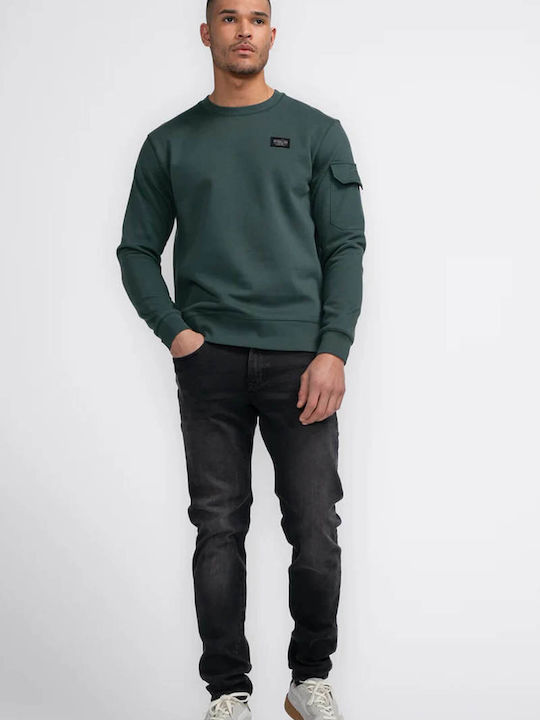 Petrol Industries Herren Sweatshirt mit Taschen GREEN