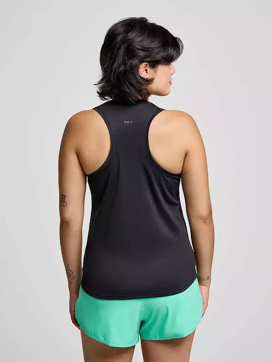 Saucony Stopwatch Singlet Μπλούζα Μαύρη