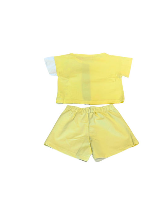 Sam 0 13 Kids Set with Shorts Summer 2pcs Yellow