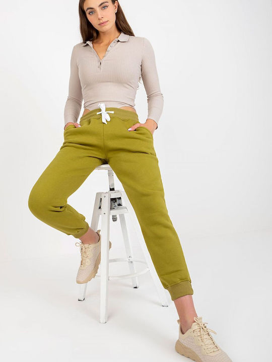 Fancy Damen-Sweatpants Olive