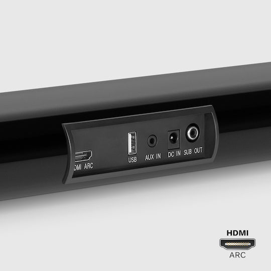 Kruger & Matz Planet 2.1 Soundbar 2.1 Bluetooth And HDMI 16W With Remote Control Black
