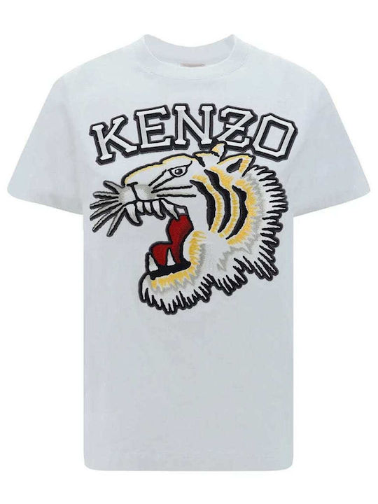 Kenzo Varsity Femeie Tricou Alb