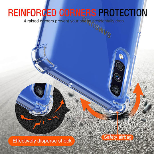 Techsuit Shockproof Clear Back Cover Σιλικόνης Διάφανο (Galaxy A30s)