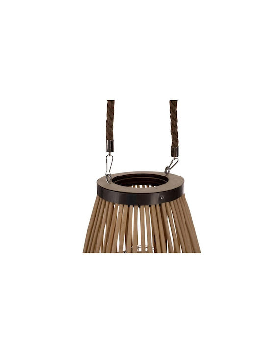 Wooden Lantern Brown 23x17x40cm