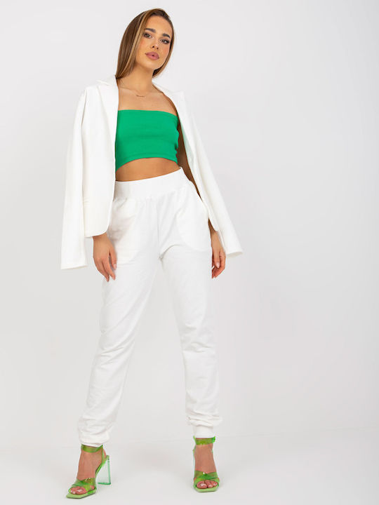 Fancy Damen-Sweatpants-Set White