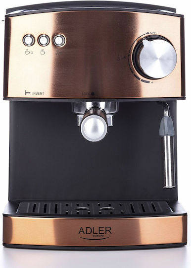 Adler Automatic Espresso Machine 850W Pressure 15bar Beige AD 4404