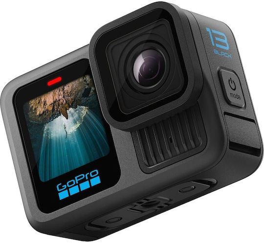 GoPro Hero13 Action-Kamera 5K Aufnahme 360° Unterwasser mit Bildschirm 2.27" und Wi-Fi Schwarz