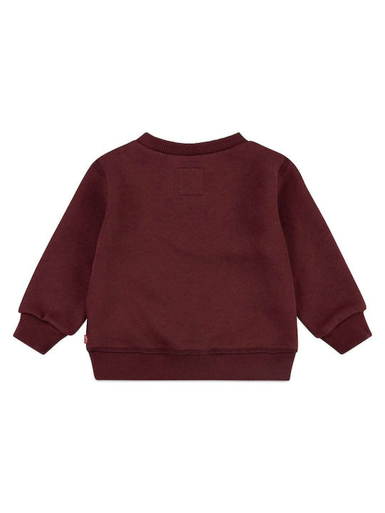 Levi's Kids Sweatshirt Burgundy Batwing Crewneck