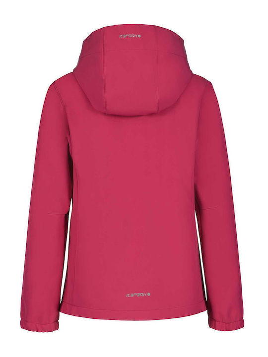 Kobryn Παιδικό Casual Μπουφάν με Κουκούλα Pink